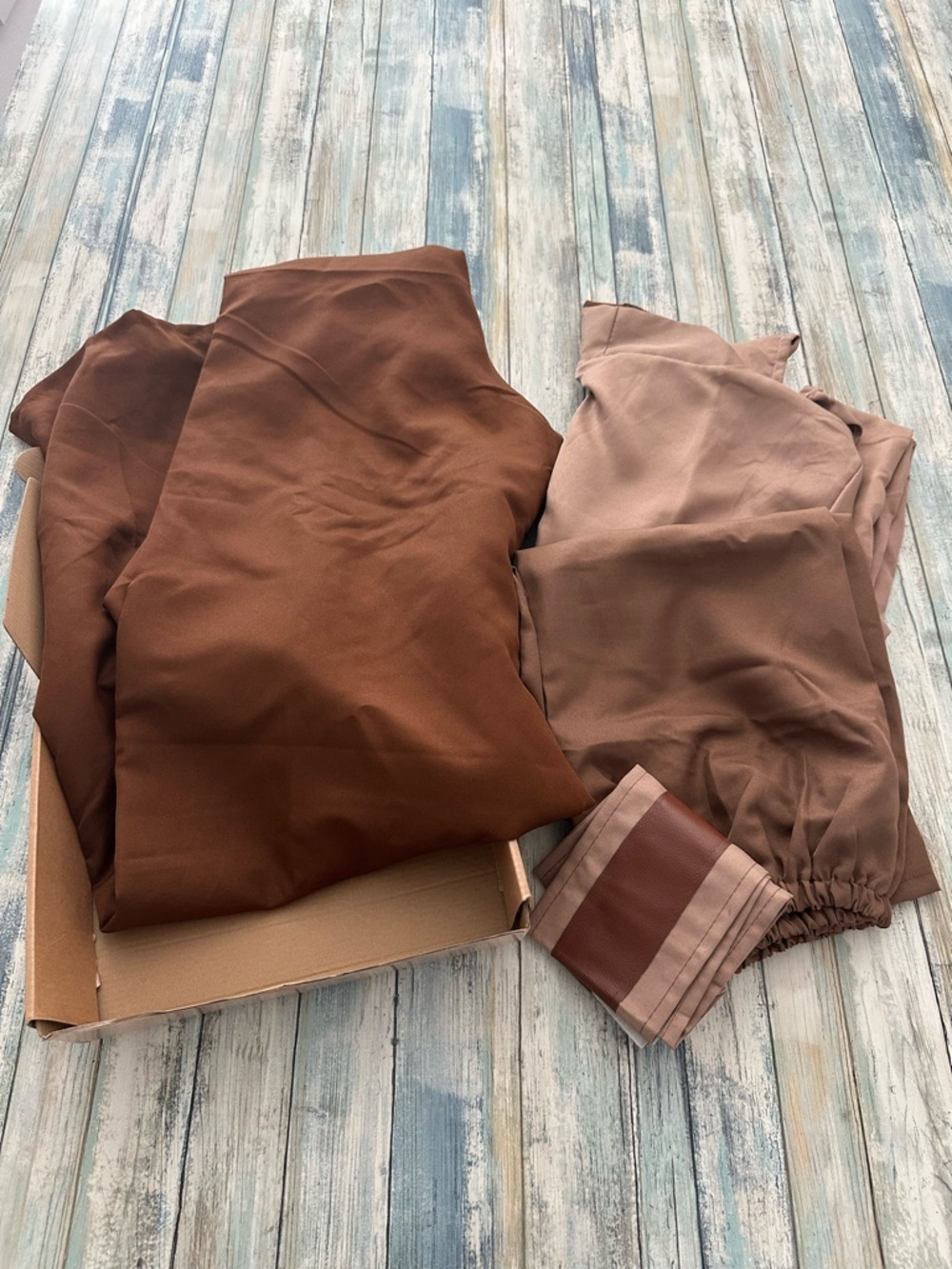Cosplay Robe Costume Set Men’s XL with Hooded Tunic Sci-Fi/Fantasy Brown NEW